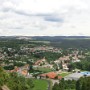 Výhled z hradu na Boskovice.