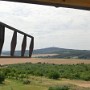 Výhled z mlýna na Strážovický kopec.