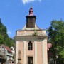 Kostel na náměstíčku v Hřensku.