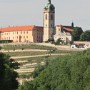 Máme úžasný pohled na zámek v Mělníku.