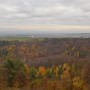 Pohled do krásné podzimní krajiny Chřibů.