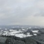 Pohled na vrcholky Vizovických vrchů.