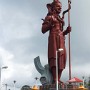 Hinduistická socha Mangal Mahadev v Grand Bassin.