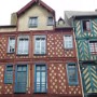 Původní hrazděné domy v Rennes.