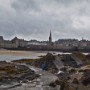 Pohled na Saint Malo od pevnosti.