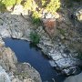 Z přehrady do řeky Golo nevytéka v současném období mnoho vody.