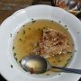 Knedlíčková polévka - jeden knedlík přes celý talíř :-) ... ale byla výborná.