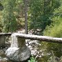 Stylový mostek přes řeku Restonica.
