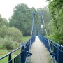 Po tomhle mostku přejedu na druhou stranu řeky Wisły.